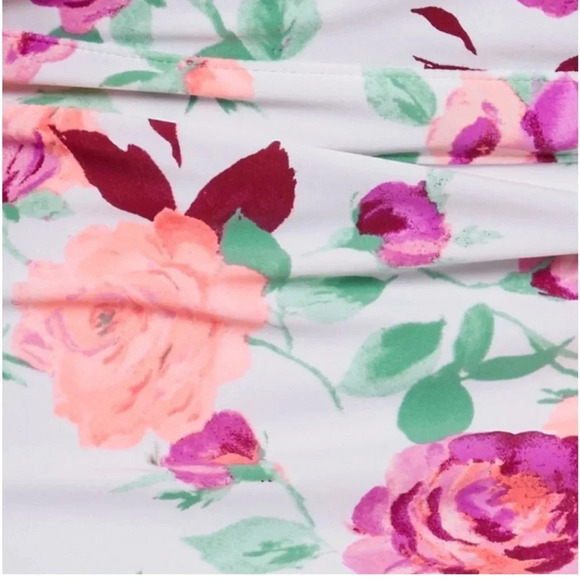 Betsey Johnson Rose Floral Bustier Peplum Swim Tankini Top & Bottom Size M NWT - Picture 5 of 15